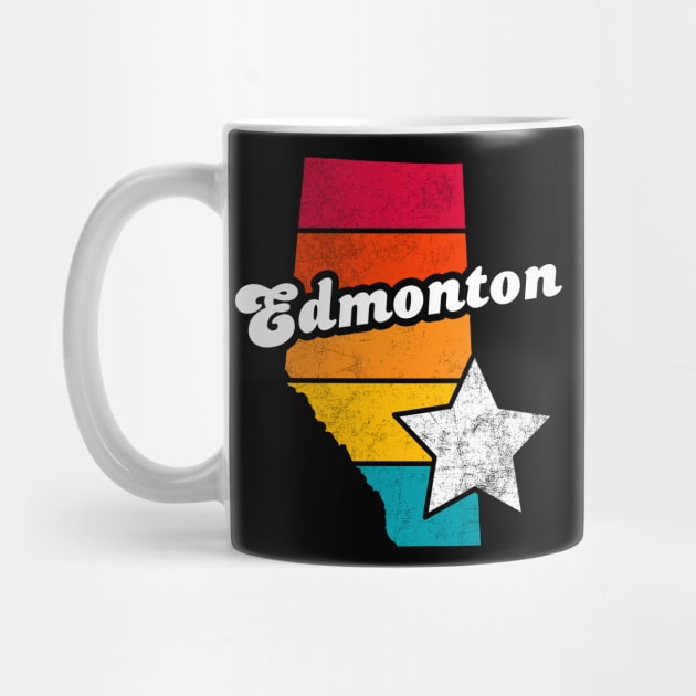 Edmonton Alberta Canada Vintage Distressed Souvenir by NickDezArts